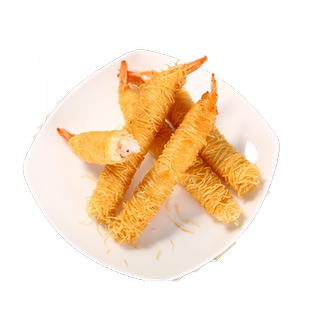 亚洲渔港千丝万缕面包丝虾冷冻芙蓉虾炸面线虾海鲜陆站队250g10个