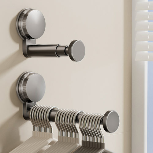 免打孔吸盘阳台家用衣架收纳神器