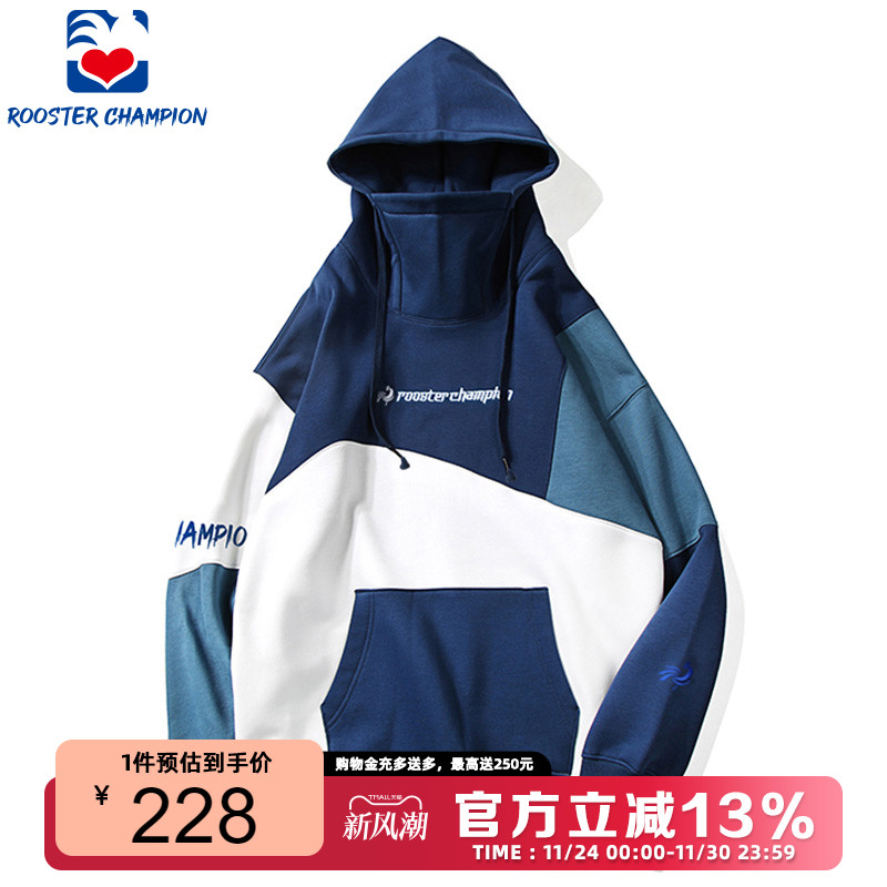 公鸡冠军复古宽松卫衣