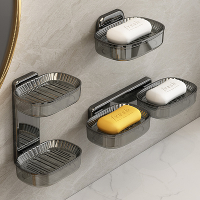 肥皂盒壁挂式沥水收纳盒