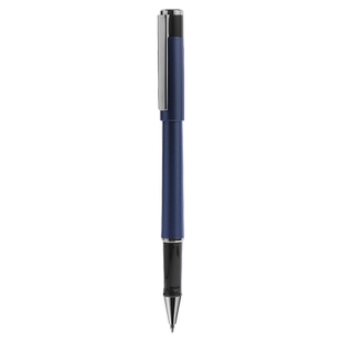 得力签字笔商务办公中性笔0.7mm金属加粗大容量黑色水笔练字用碳素笔签名笔签单笔签约笔会议笔中性笔S143