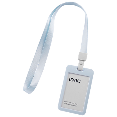 得力证件卡套带挂绳卡片套公交卡保护套学生饭卡门禁卡校园校卡学生简约风卡片保护套工作证套PZ30双卡