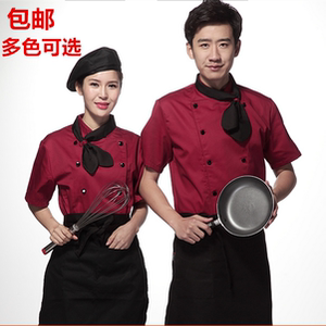 夏季工作服男衣服polo衫定制短袖t恤diy酒店工装制服厂服印字logo