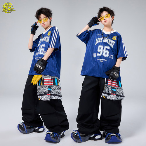儿童嘻哈hiphop街舞演出服套装