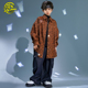 hiphop演出服套装 儿童街舞潮服男童嘻哈豹纹衬衫 牛仔裤 女爵士舞服