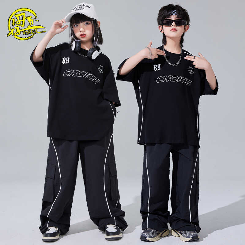儿童嘻哈街舞hiphop表演服走秀服