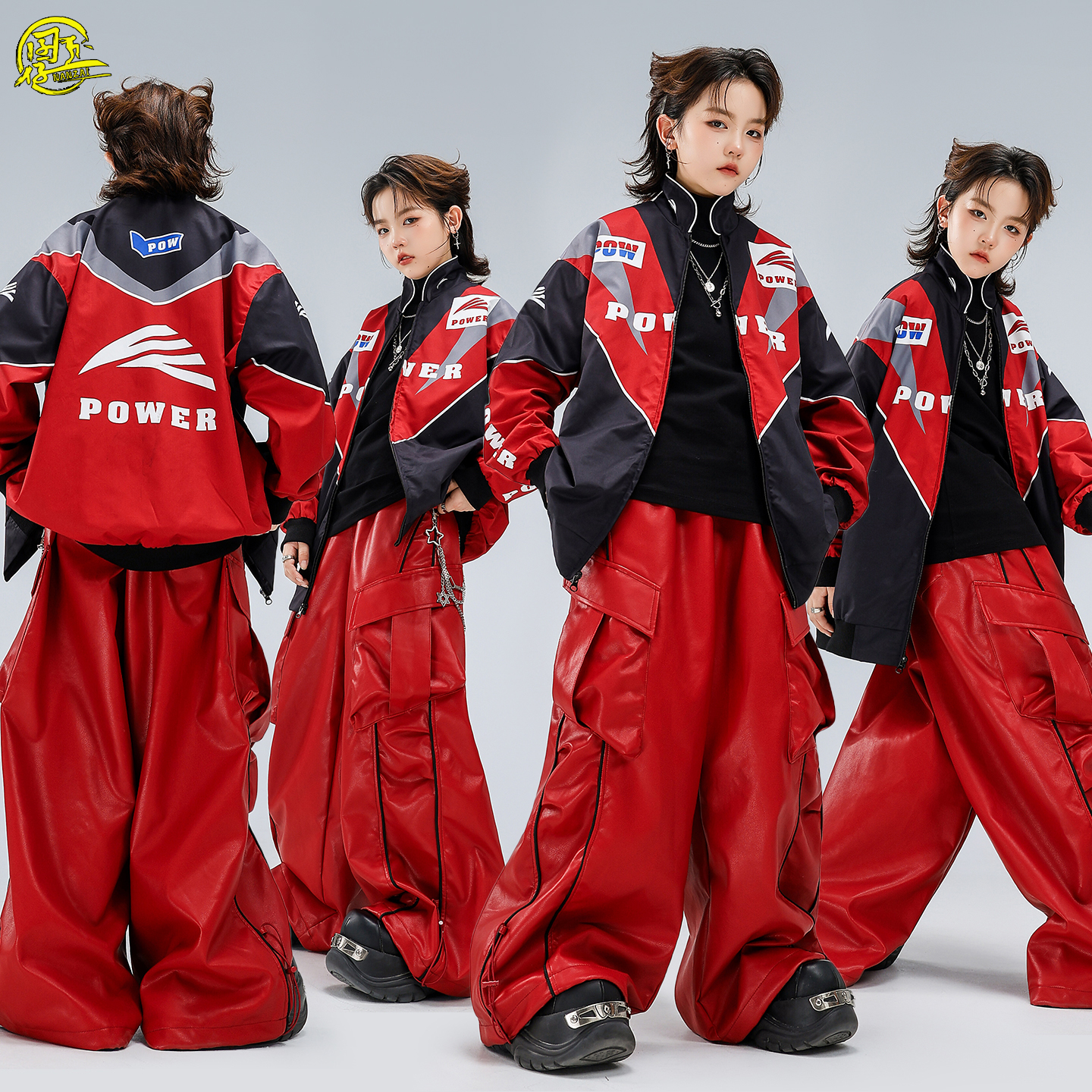 儿童帅气夹克嘻哈街舞架子鼓潮服