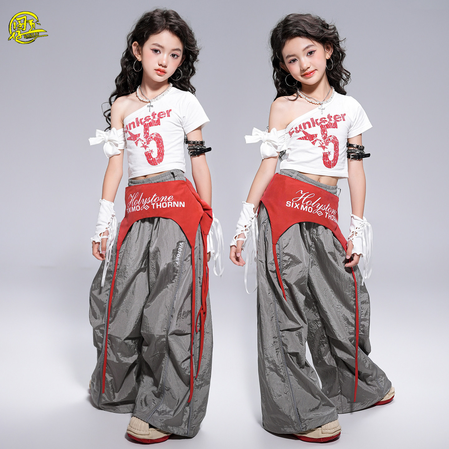 女孩子时髦jazz爵士舞表演出服装