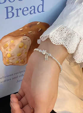 猫和鱼盘缠纯银手链s925纯银轻奢