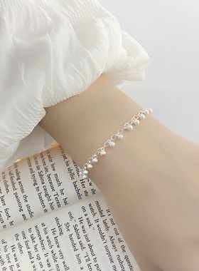 古罗珠宝女生s925纯银磨砂甜美