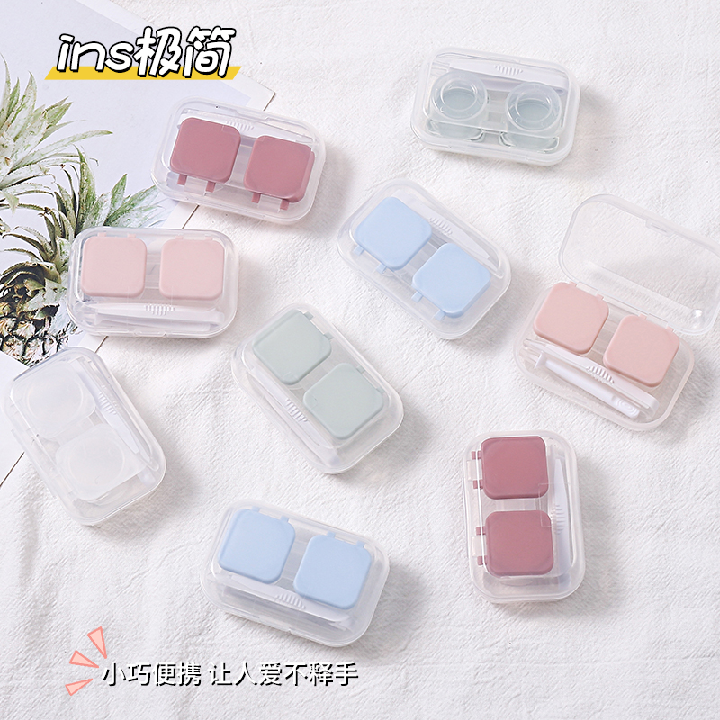 西温思隐形眼镜盒小巧透明