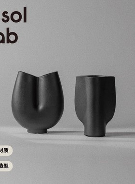 Msol目所 Msol Lab花器 原创有机造型陶瓷 简约现代装饰摆件 客厅