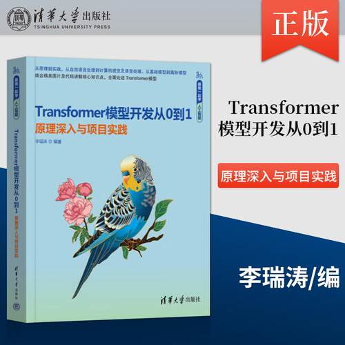 正版Transformer模型开发从0到1 原理深入与项目实践 李瑞涛 跟我一起学人工智能 计算机视觉NLP开发教程书籍