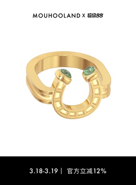Mouhooland/暮后之地马年限定系列马蹄铁戒指原创设计情侣款指环