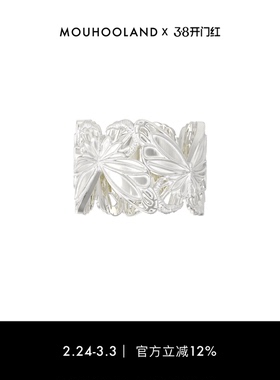 Mouhooland/暮后之地蝴蝶系列蝴蝶宽戒原创设计师品牌小众食指戒