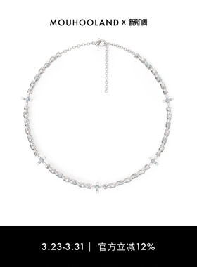 Mouhooland铜镀白金女锆石