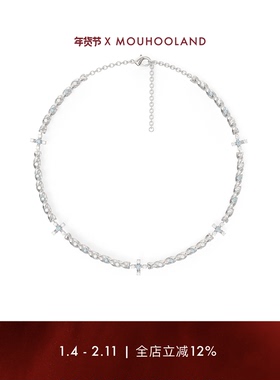 Mouhooland铜镀白金女锆石