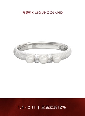 Mouhooland/暮后之地三泪拉丝戒指原创设计925银手工拉丝食指戒