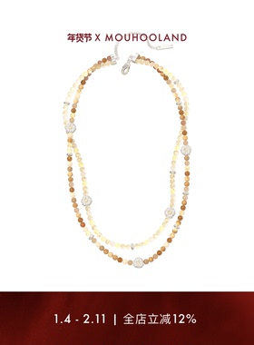 Mouhooland/暮后之地雏菊系列雏菊串珠双层项链小众设计锁骨链ins