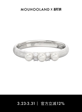 Mouhooland/暮后之地三泪拉丝戒指原创设计925银手工拉丝食指戒