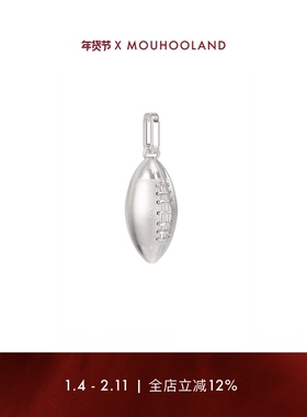 mouhooland铜镀白金情侣项链