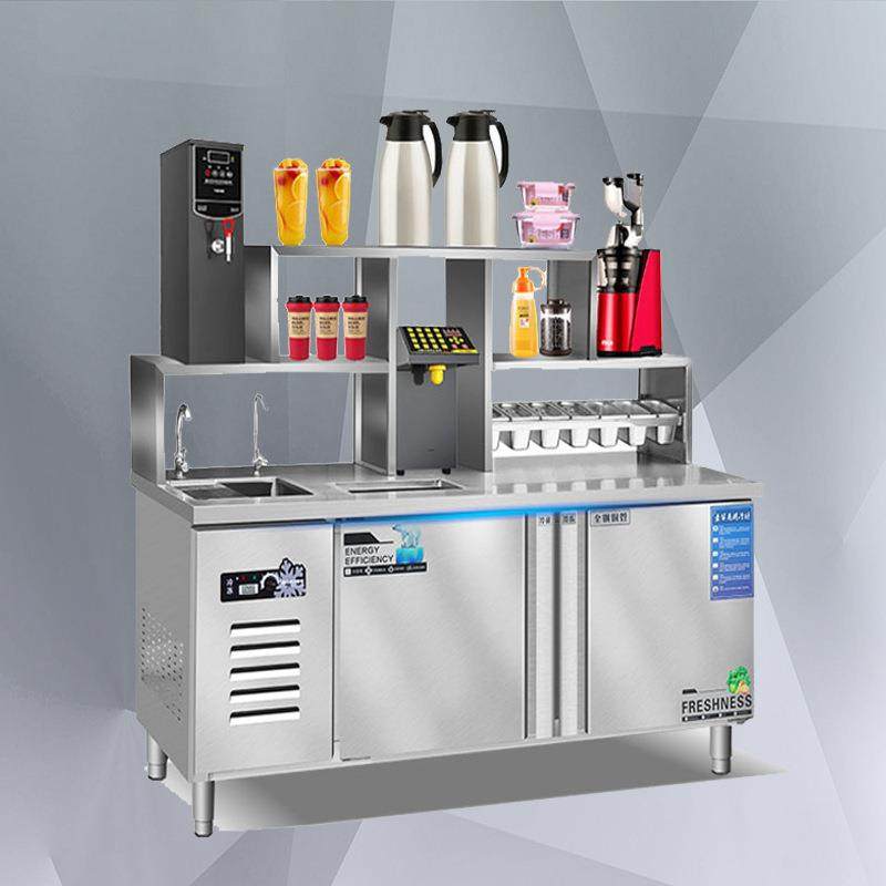 水吧台商用工作雪克操作台冷冻冷藏柜饮品汉堡机器奶茶店设备全套,厨房电器,其他商用厨电,淘宝优惠券,粉丝福利购,淘宝优惠卷