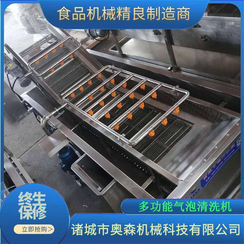 全自动果蔬清洗机小龙虾土豆喷淋式气泡清洗机洗菜机气泡清洗机