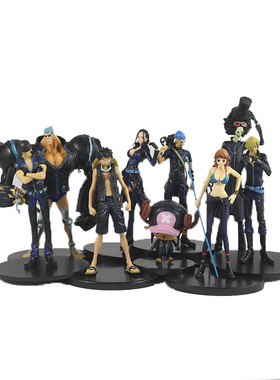 动漫 海贼王 9款 索隆路飞娜美山治乔巴 黑色剧场版 袋装手办