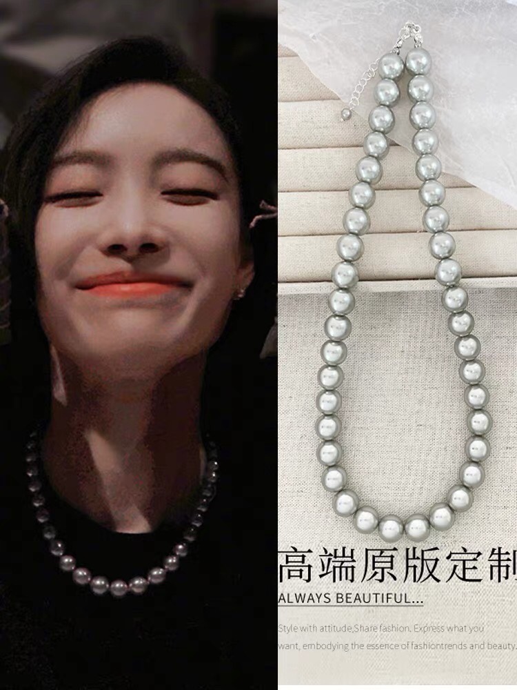 新加坡【frica梵罗柯】倪妮同款珍珠项链女2023年潮轻奢小众设计