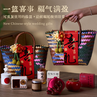 结婚女伴娘伴手礼手提袋子高档实用小礼品成品套装送宾客礼物盒子