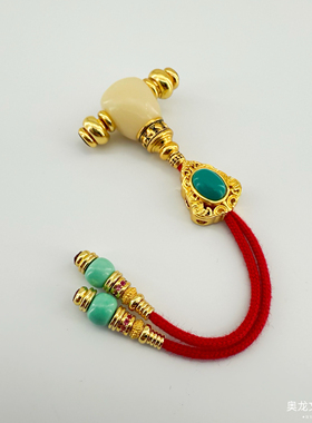 万向轴能三通背云绿松石弟子珠套装diy文玩配饰百香籽星月菩提佛