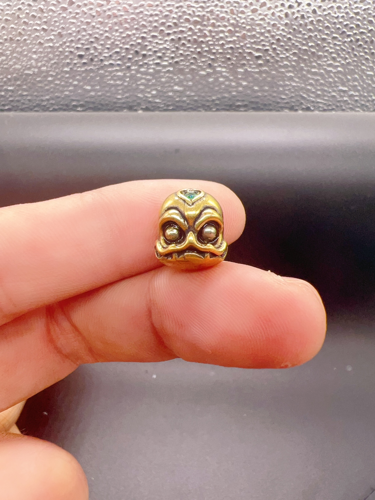 文玩阿呆顶珠腰珠，文玩配饰，纯铜阿呆，文玩阿呆