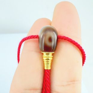 台珠天珠老改三通佛头DIY文玩配饰百香星月佛手金刚猴头核尖橄榄