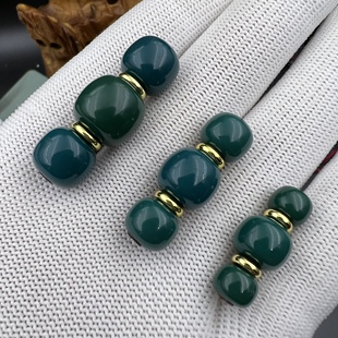 雪巴琉璃大小老型套珠顶珠腰珠，文玩配饰，百香星月佛手金刚猴头