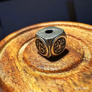 纯银四象珠顶珠腰珠青龙白虎朱雀玄武diy文玩配饰百香籽星月菩提