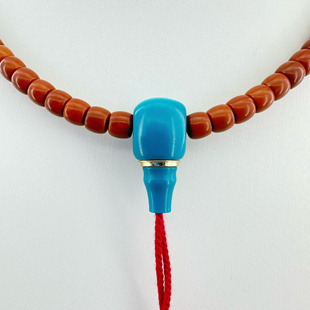 蒙料绿松石科技松三通佛头diy文玩配饰百香星月菩提佛手金刚猴头