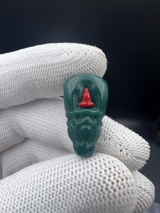 雪巴琉璃无相佛三通佛头，文玩配饰，克万色系三通，文玩三通