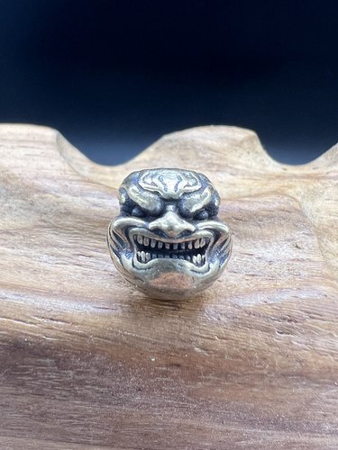 纯铜恶僧顶珠腰珠，文玩配饰，百香籽星月佛手金刚猴头顶珠腰珠