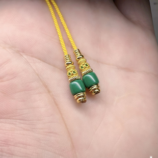 蒙料绿松石弟子珠,文玩配饰,百香星月佛手金刚猴头核文玩弟子珠