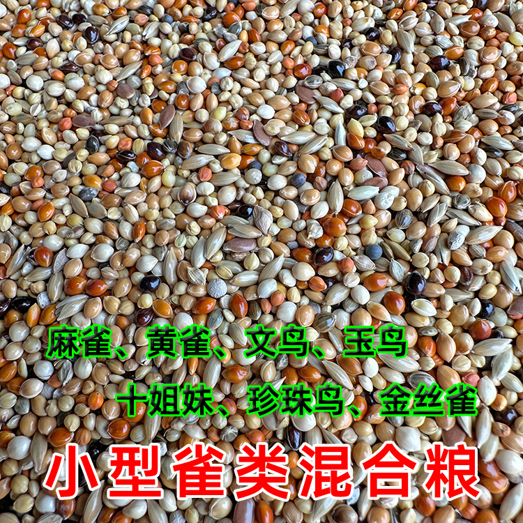 七彩文鸟珍珠混合饲料玉雀食