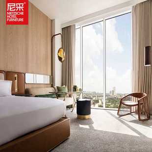 新款直销格林东方酒店家具全套宾馆标间家具专用大床衣柜民宿床头