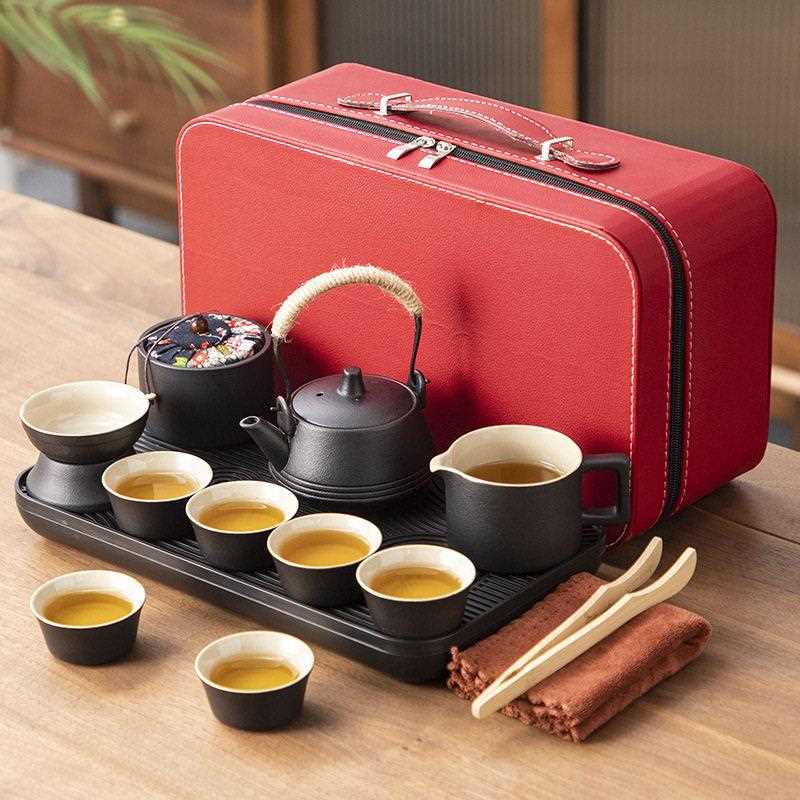新款直销黑陶茶具套装户外便携旅行商务礼品婚庆喜庆年会生日纪念