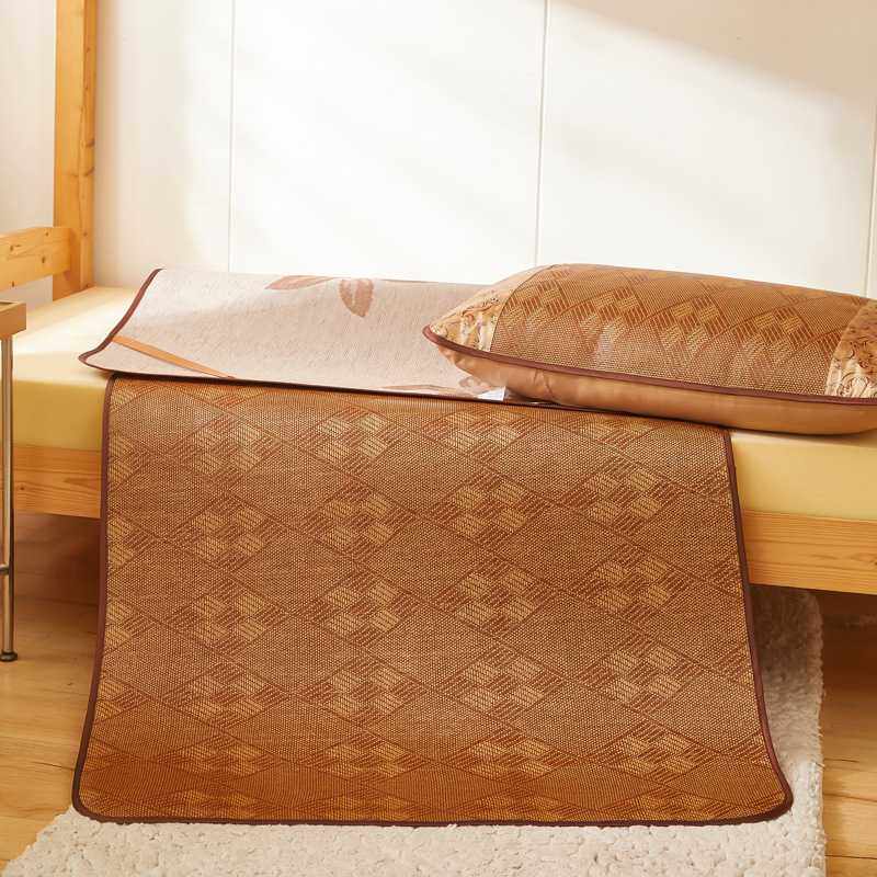 新款直销夏季学生凉席0.9米宿舍单人床上下铺90cm可折叠双面藤席,床上用品,藤席,淘宝优惠券,粉丝福利购,淘宝优惠卷