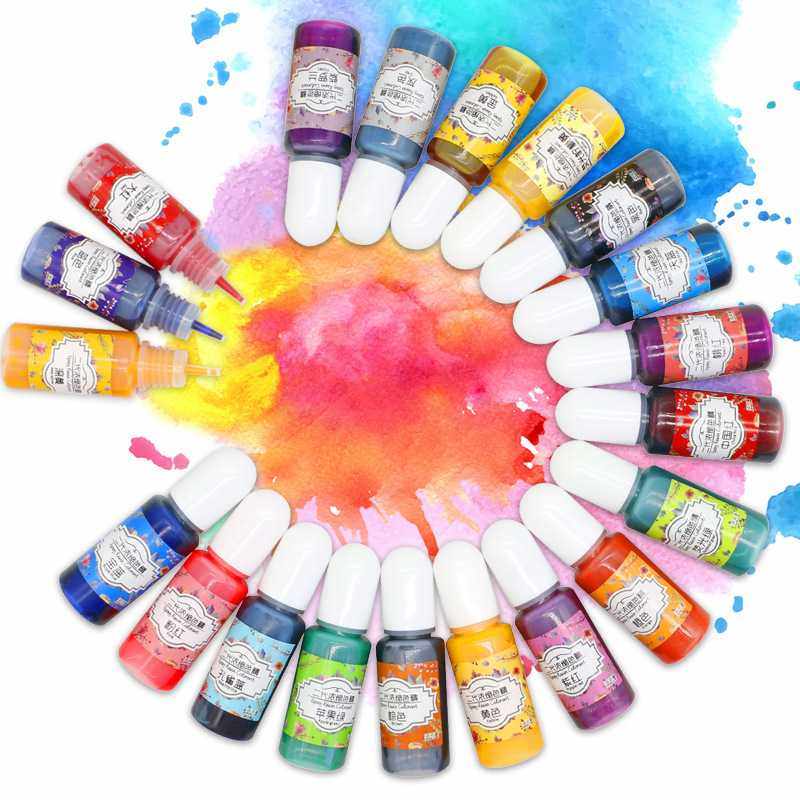 新款直销24色10ml二代色精水晶滴胶ab胶染色环氧树脂调色剂油性色,文具电教/文化用品/商务用品,水彩颜料,淘宝优惠券,粉丝福利购,淘宝优惠卷