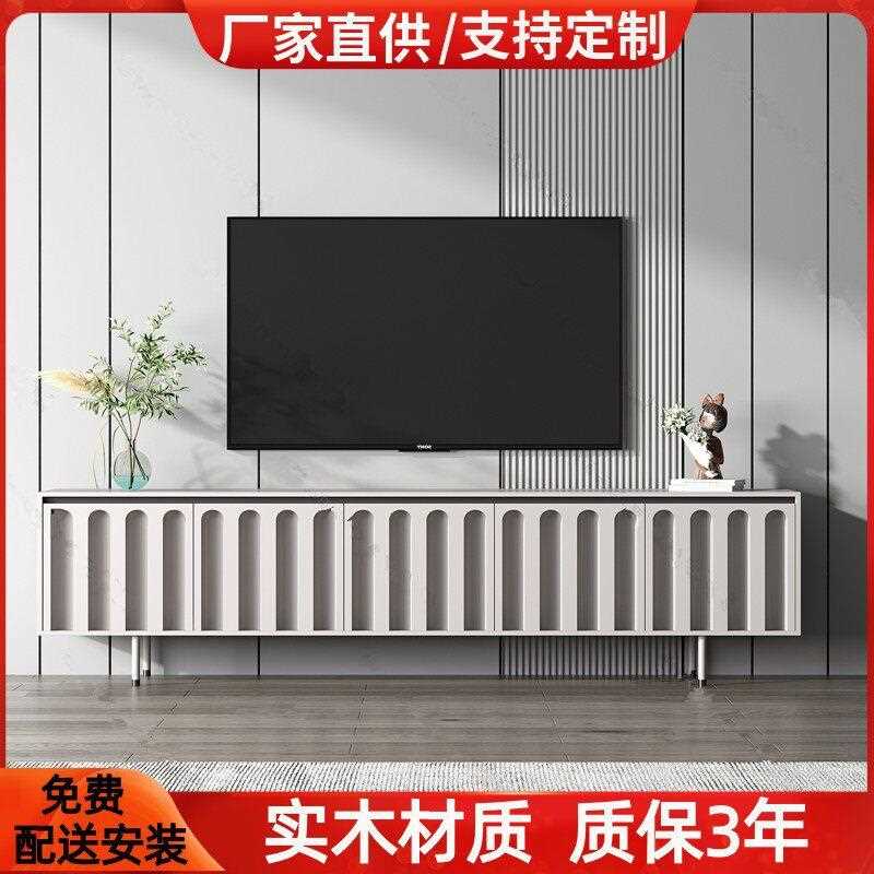 新款直销北欧烤漆实木电视柜现简约客厅视听柜小户型创意地柜整装