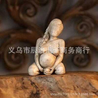 新款直销跨境母亲分娩妇女雕像Birthing Woman Sculpture树脂工艺