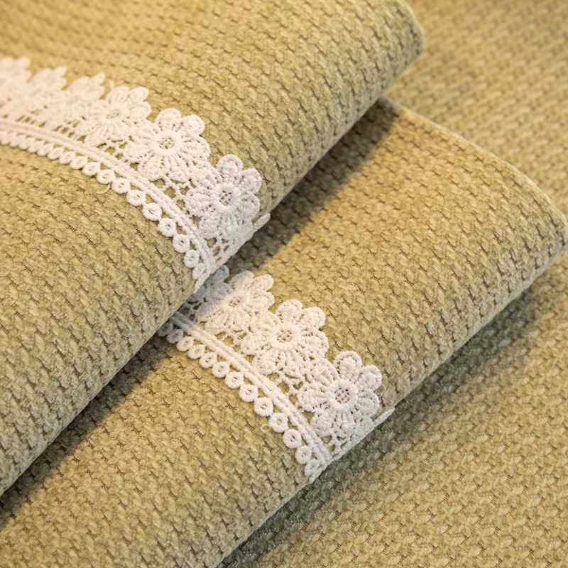 新款直销法式风格小花边沙发垫奶油风四季通用坐垫简约防滑沙发套,居家布艺,沙发垫,淘宝优惠券,粉丝福利购,淘宝优惠卷