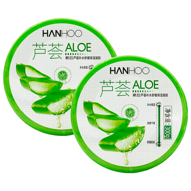 韩后芦荟补水舒缓保湿凝胶300g植物草本精华补水保湿改善干燥芦荟