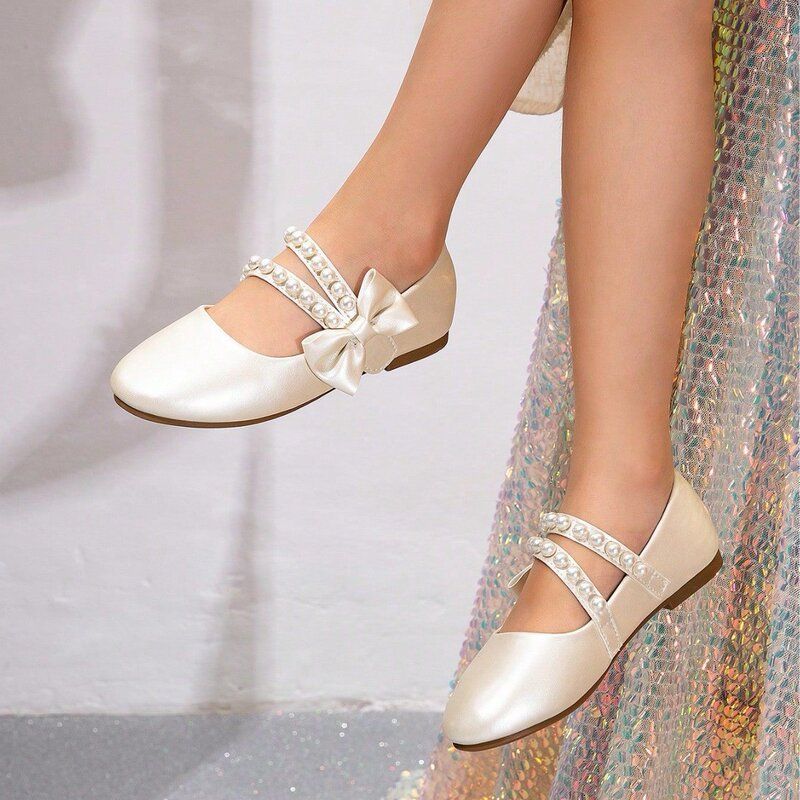 儿童公主鞋演出搭生日礼服裙