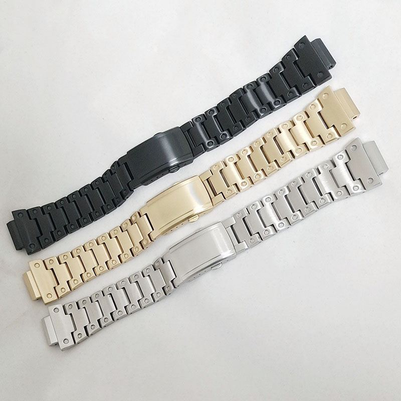 适用GBM-2100快拆钢链GM-2100表带GM-5600钢带DW5600表链GA2100男
